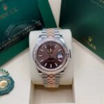 Rolex Datejust 41mm 126331 Chocolate Index Jubilee Steel and Everose Gold Watch - Image 3