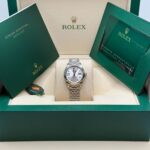 Rolex Lady-Datejust 28mm 279174 Silver Diamond Dial Oyster Bracelet - Image 11