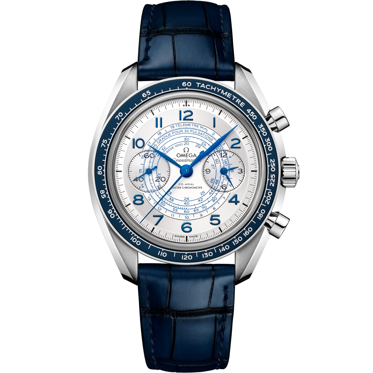 0B96EDF3-6FCC-1DB9-E1D6-4899F29DC5B9_f5b8a056-813e-4b9f-b0c1-122d29cbbe20.png Omega Speedmaster Chronoscope Silver Dial 43mm Stainless Steel Strap 329.33.43.51.02.001 - Image 1