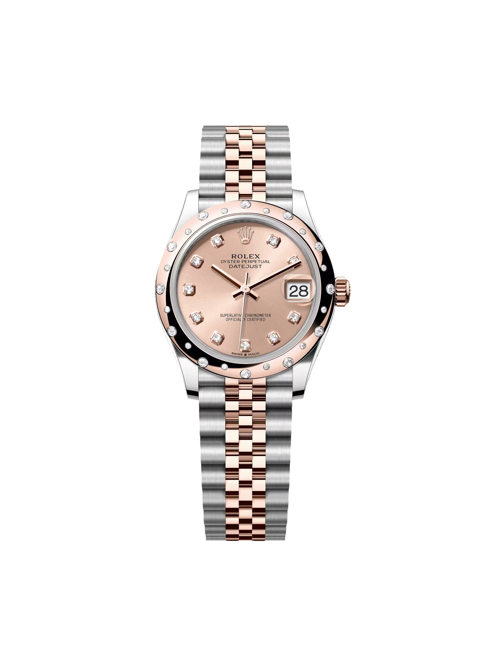 0BAEDBF2-535B-CAF8-D75C-AADBFC652451.png Rolex Datejust m278341-0023/0024 Rosé Dial 31mm Oyster Bracelet - Image 1