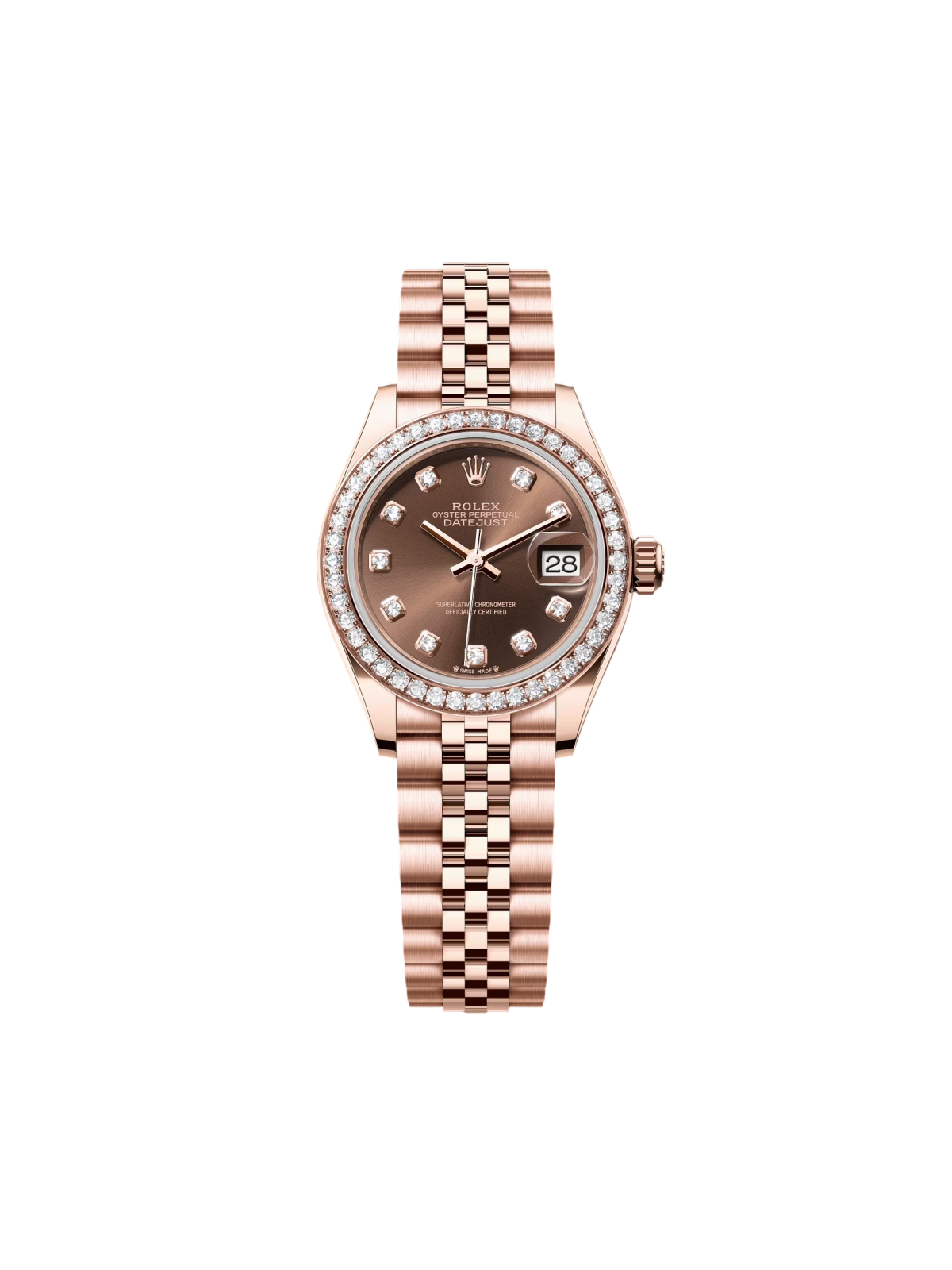 0C2E9C56-65C9-28B9-1343-984EBAB104E2.png Rolex Lady-Datejust 28mm 279135RBR Chocolate Diamond Dial - Image 1