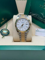 Rolex  Datejust 41mm 126333 White Index Oyster Steel and Yellow Gold Mens Watch - Image 3