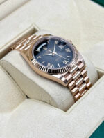 Rolex  Day-Date President 40mm Everose Gold Slate Roman Ombre Smoke Dial - 228235 - Image 3