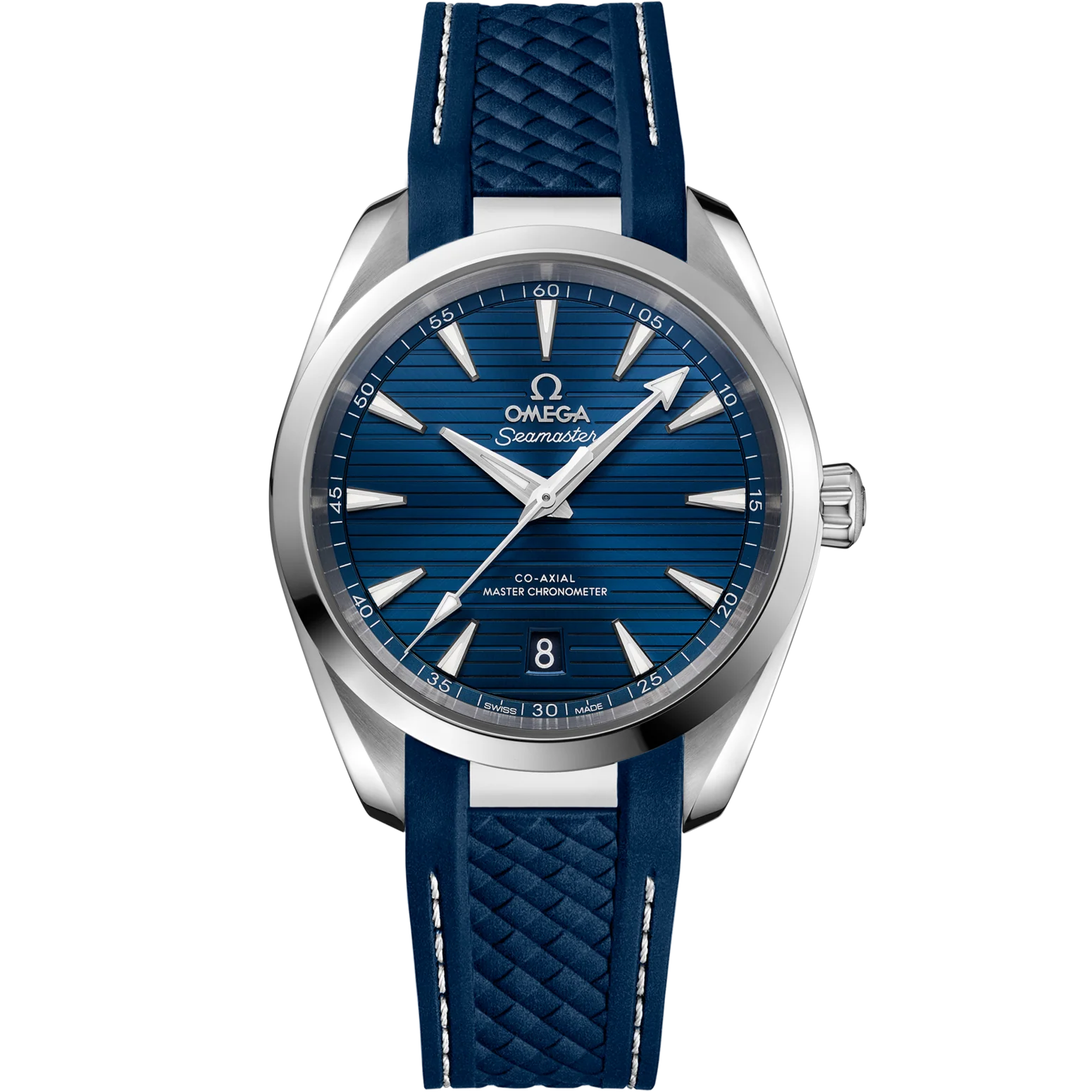 0D954409-0333-9D26-354C-E6C29BB00BD8.png Omega Seamaster Aqua Terra 38 mm Blue Dial Stainless Steel Strap 220.12.38.20.03.001 - Image 1