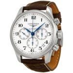 Longines Men's L26934783 Master Chronograph Automatic Brown Leather Watch