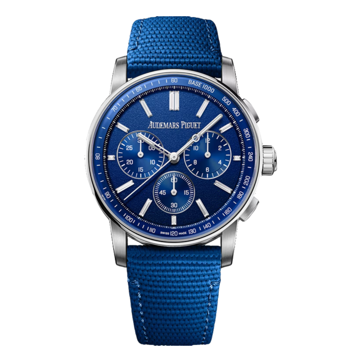 0DDF0145-74C6-C14E-7C25-9DEBF6ED496F.png Audemars Piguet Code 11.59 Selfwinding Chronograph 41mm Blue grained dial 26439NB.OO.A346KB.01 - Image 1