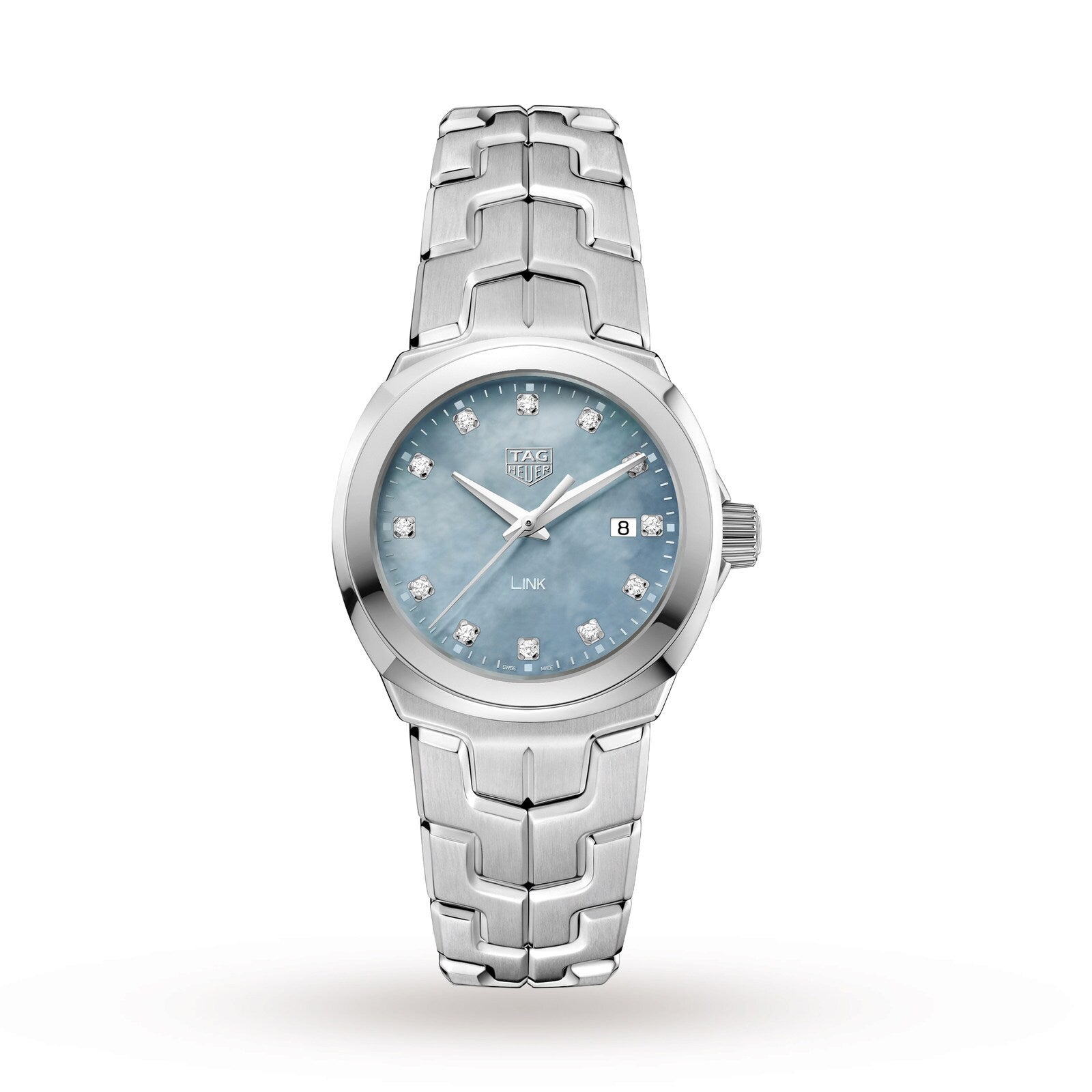 0E2E2394-FBBC-6B43-39F8-4FAF732ED8A2.jpg TAG Heuer Link Date Quartz Date 32mm Mother Of Pearl Ladies Watch WBC1313.BA0600 - Image 1