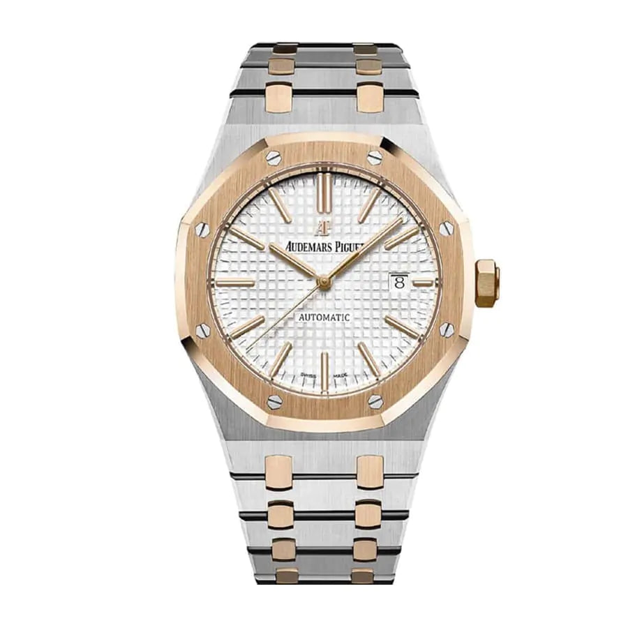 0E634F51-51E5-3CFB-DAD7-8A4D5E6B18E8.jpg Audemars Piguet Royal Oak Selfwinding Silver dial, 37mm 15450SR.OO.1256SR.01 - Image 1