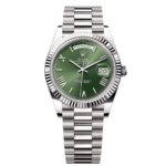 Rolex  Day-Date President 40mm White Gold Green Roman Dial - 228239