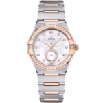 Omega Constellation 34mm White Dial with Diamonds Stainless Steel and Sedna™ 18k Rose Gold Bracelet 131.25.34.20.55.001
