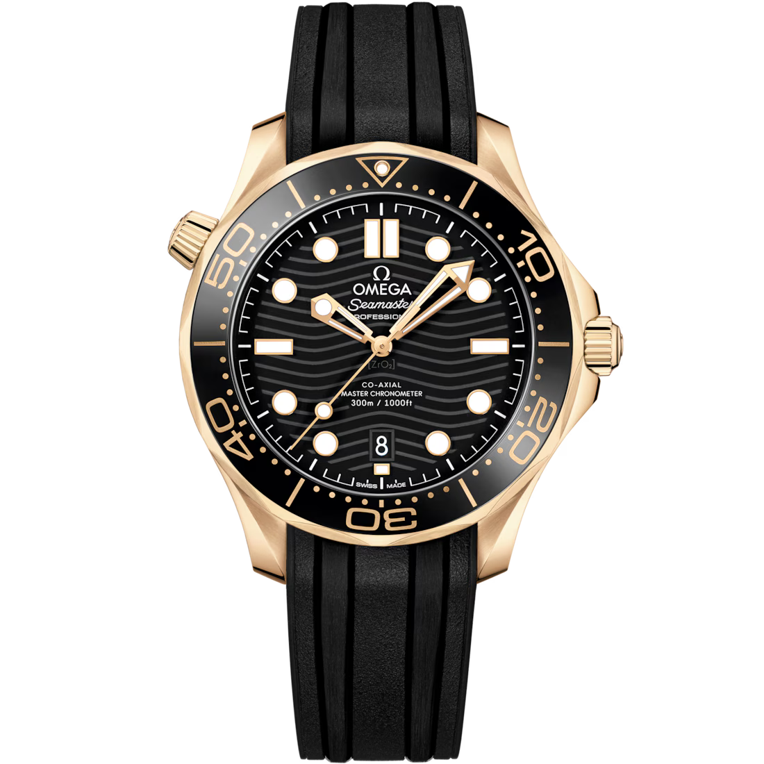0ECF48BF-77C8-607E-97FC-541C7227F134.avif Omega Seamaster Diver 300M Master Co-Axial 42mm Moonshine Gold / Black / Rubber 210.62.42.20.01.003 - Image 1