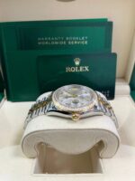 Rolex  Datejust 36mm 126283 Silver Dial Diamond Bezel Jubilee Bracelet Watch - Image 4