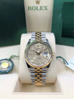 Rolex  Datejust 36mm 126233 Golden Palm Motif Dial Jubilee Bracelet Watch - Image 3