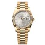 Rolex  Day-Date President 40mm Yellow Gold Silver Index Dial - 228238