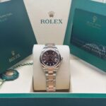 Rolex Lady-Datejust 28mm  279161 Chocolate Stick Dial, Two Tone Stainless Steel & 18K Rose Gold Oyster Bracelet Women's Watch - Image 3