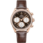 Omega Speedmaster 38 Brown Dial with 38mm Diamonds Sedna™18k Rose Gold Strap 324.58.38.50.63.001