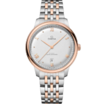 Omega De Ville Prestige 40 mm Silver Dial Stainless Steel and Sedna™ 18k Rose Gold Bracelet 434.20.40.20.02.001