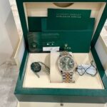 Rolex  Datejust 36mm 126283 Olive Green Dial Jubilee Bracelet Watch - Image 12
