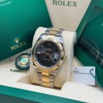 Rolex  Datejust 41mm 126333 Two-Tone Yellow Gold Fluted Bezel Wimbledon Dial Oyster - Image 5