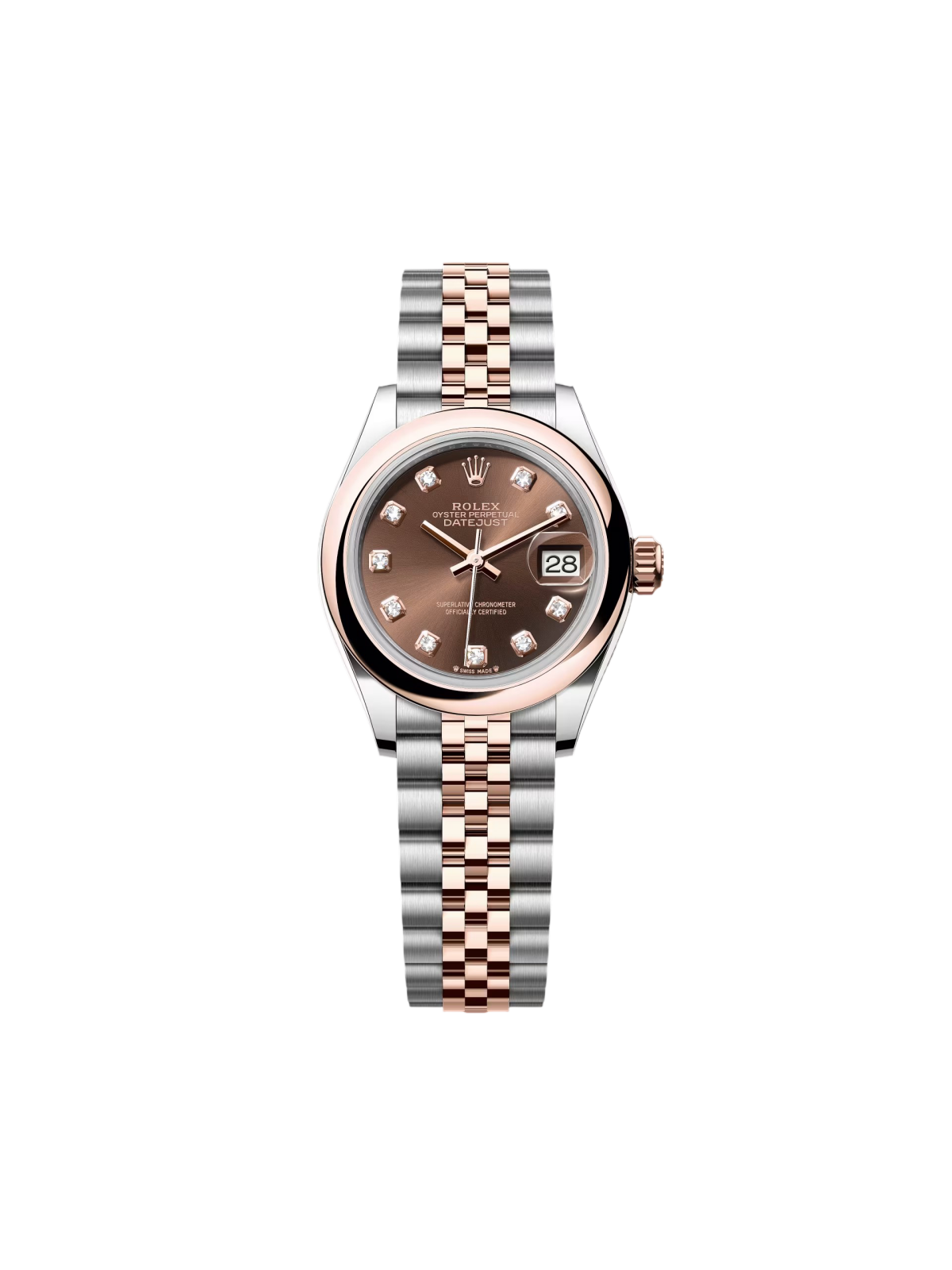 11C18BBF-1150-C809-1FA3-1EC7C88B7EBD.png Rolex Lady-Datejust 28mm 279161 Rose Gold & Steel Women's Watch - Image 1