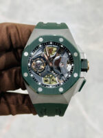 Audemars Piguet Royal Oak Concept 44mm 26589IO.OO.D056CA.01 Flying Tourbillon GMT Titanium Green Ceramic - Image 7