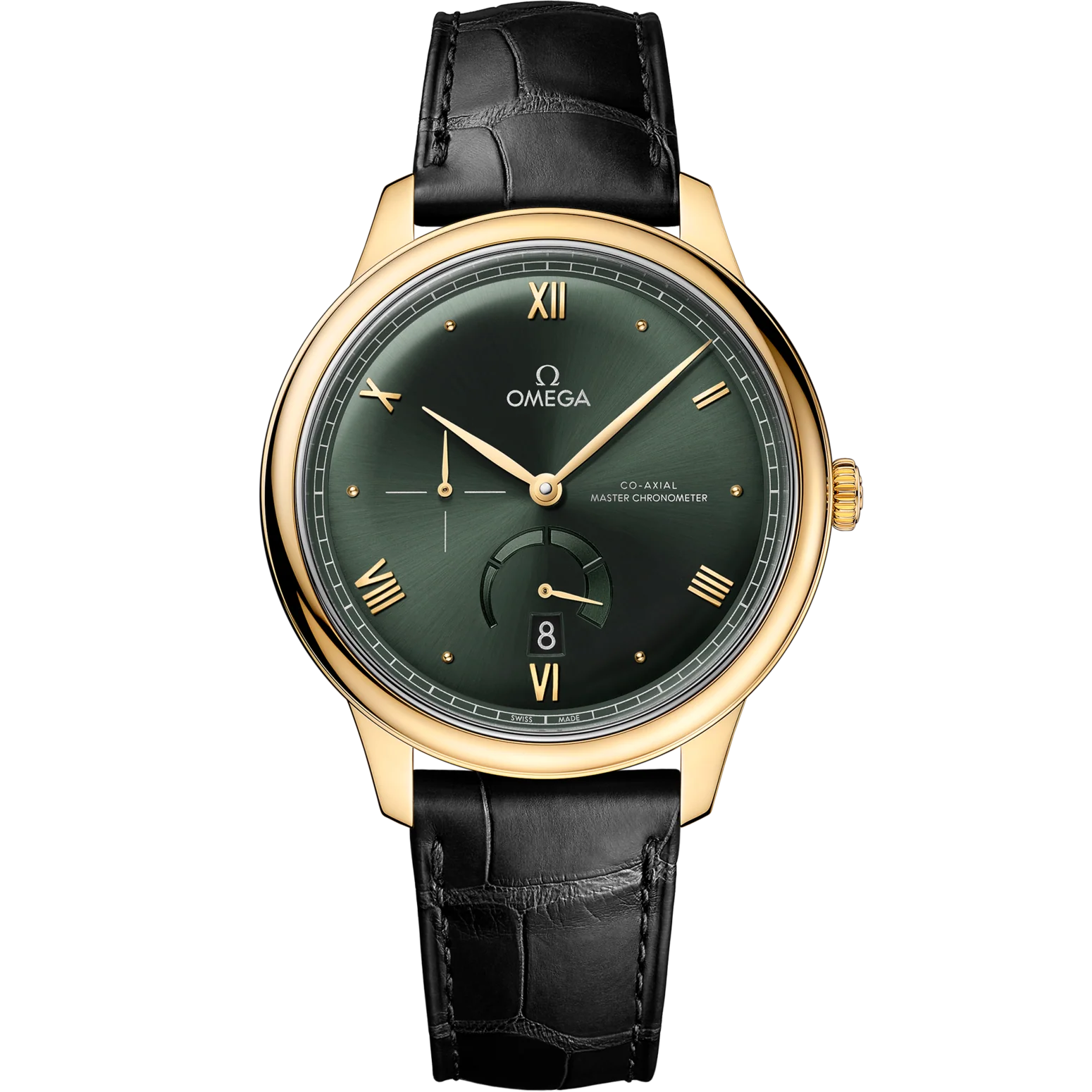 1295E052-E966-7220-ABF8-7939855D7993.png Omega De Ville Prestige 41 mm Green Dial 18k Yellow Gold Strap 434.53.41.21.10.001 - Image 1