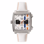 TAG Heuer Monaco Chronograph X Gulf 39mm Limited Edition Mens Watch White CAW218G.EB0393