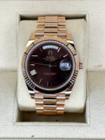 Rolex  Day-Date President 40mm Everose Gold Chocolate Roman Dial - 228235 - Image 2