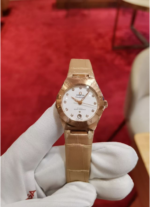 Omega Constellation Ladies' Selection 29mm  Sedna™ gold on leather strap 131.53.29.20.52.002 - Image 2