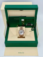 Rolex Day-Date President 40mm Everose Gold Mother of Pearl Diamond Baguette Dial - 228235 - Image 8