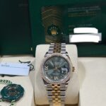 Rolex  Datejust 36mm 126283 Olive Green Dial Jubilee Bracelet Watch - Image 11