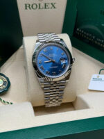 Rolex  Datejust 41mm 126334 Blue Roman Oyster Stainless Steel Men’s Watch - Image 4