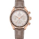 Omega Speedmaster 38 Silver Dial with Diamonds 38mm Sedna™18k Rose Gold Strap 324.68.38.50.02.003