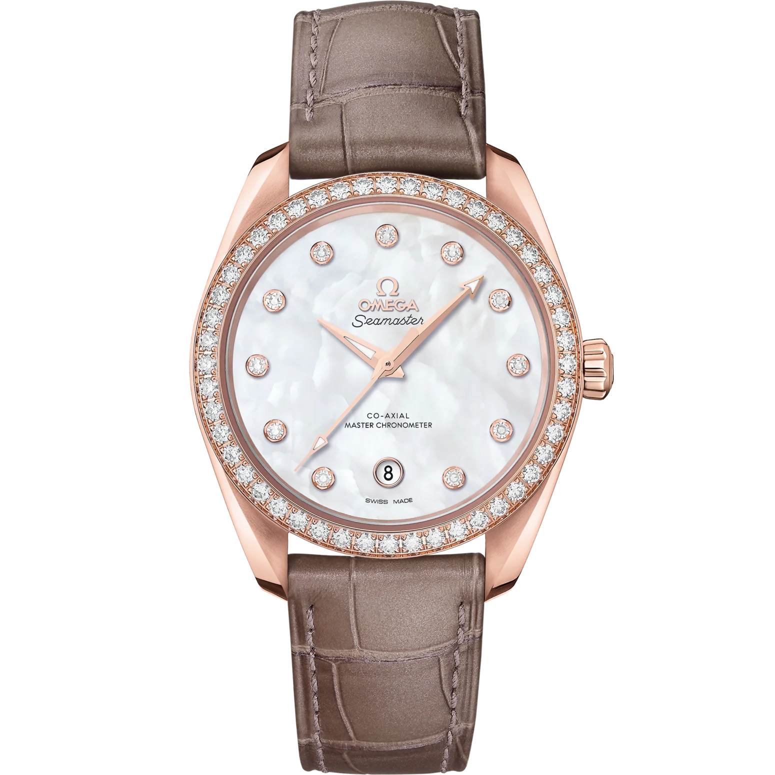 1466BCE3-3D2B-6BD8-CE37-284DF580A8C0.png Omega Seamaster Aqua Terra 150M 38 mm White Dial Sedna™18k Rose Gold Strap 220.58.38.20.55.001 - Image 1