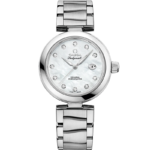 Omega De Ville Ladymatic 34mm White Dial with Diamonds Stainless Steel Bracelet 425.35.34.20.55.002 - Image 2