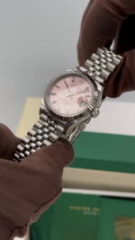 Rolex Datejust m278274-0013/0014 Pink Dial 31mm Fluted Bezel Oyster Bracelet - Image 11