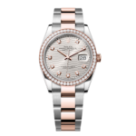 Rolex  Datejust 36mm 126281 Silver Palm Index Dial Jubilee Bracelet