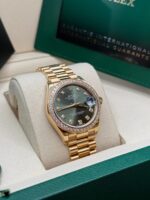 Rolex Datejust m278288RBR-0007 Olive Green 31mm Dial President Bracelet Watch - Image 3