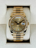 Rolex  Day-Date President 40mm Yellow Gold Champagne Diamond Baguette Dial - 228238 - Image 2