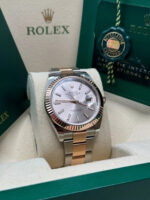 Rolex Datejust 41mm 126331 Sundust Index Oyster Steel and Everose Gold Watch - Image 4