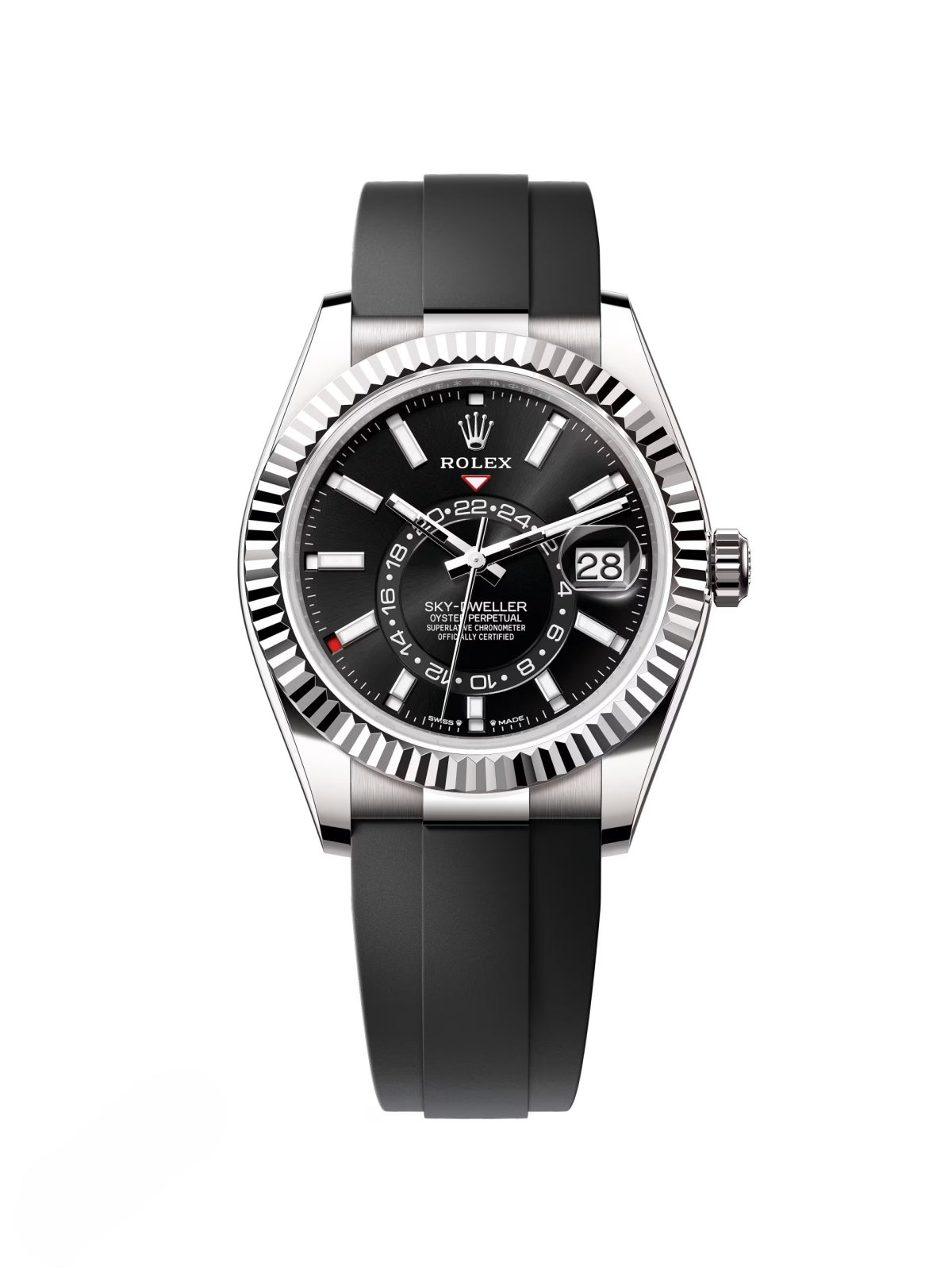 15829A4B-CAB2-CB7A-CCF6-DEF9FB8C0E86_e97eafec-1768-4539-a1da-1f20819952fb.jpg Rolex Sky-Dweller 42mm White Gold Black Dial Oysterflex - 336239 - Image 1