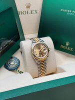 Rolex Lady-Datejust 28mm 279173 Champagne Diamond Dial Oyster Bracelet - Image 4
