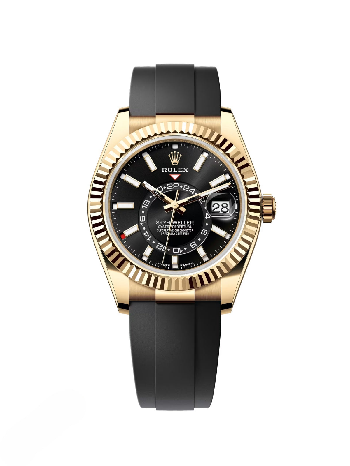 15EDDE2F-7811-C927-0EE3-17353F6AB882.jpg Rolex Sky-Dweller 42mm 336238-0002 Yellow Gold Black Dial Oysterflex - Image 1