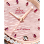 Omega Seamaster Aqua Terra 150M 34 mm Pink Dial with Diamonds Stainless Steel and Sedna™ 18k Rose Gold Strap 220.28.34.20.60.001 - Image 3