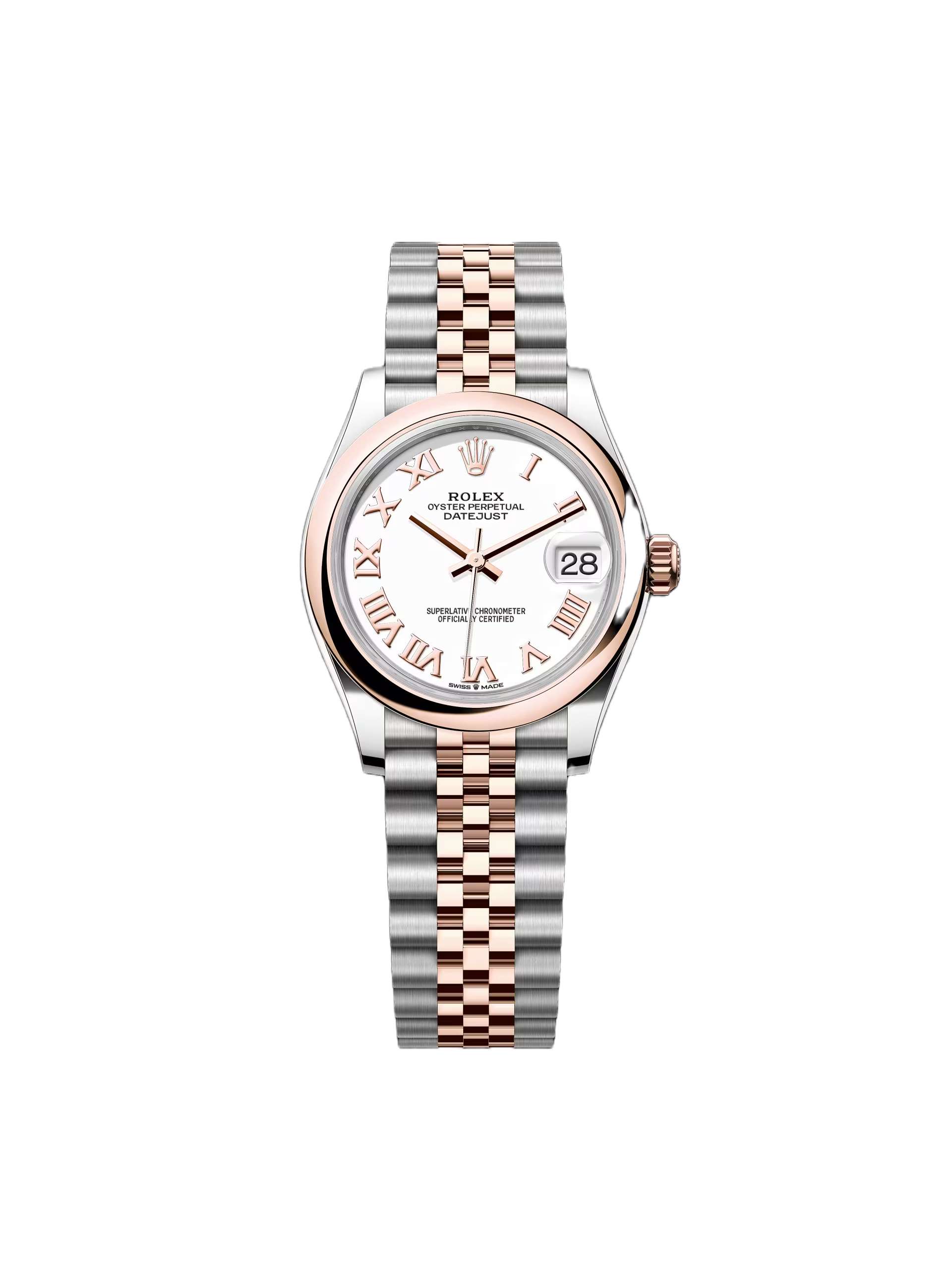 1687F490-8913-C86A-9FCB-CACBC0697224.png Rolex Datejust m278241-0001/0002 White 31mm Dial Oyster Bracelet Watch - Image 1