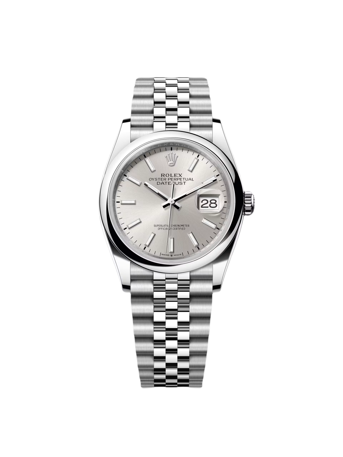 170F1A9C-6B68-7B5D-F870-6DD04B160538.png Rolex Datejust 36mm 126200 Oyster Perpetual Silver Dial Jubilee Stainless Steel - Image 1