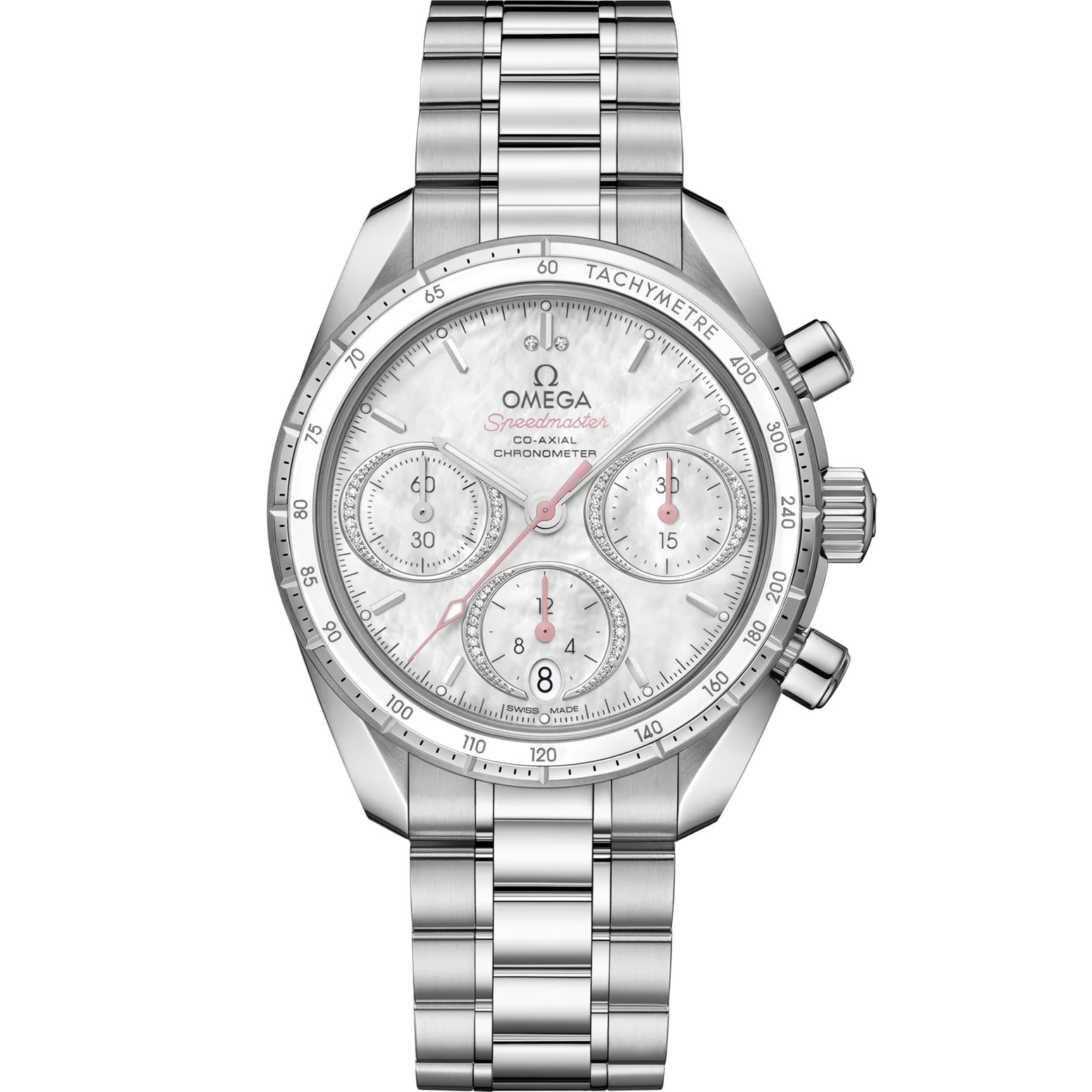 1737161C-0A7F-2B23-274A-B49420DA2BE1.png Omega Speedmaster 38 White Dial 38 mm Stainless Steel Bracelet 324.30.38.50.55.001 - Image 1
