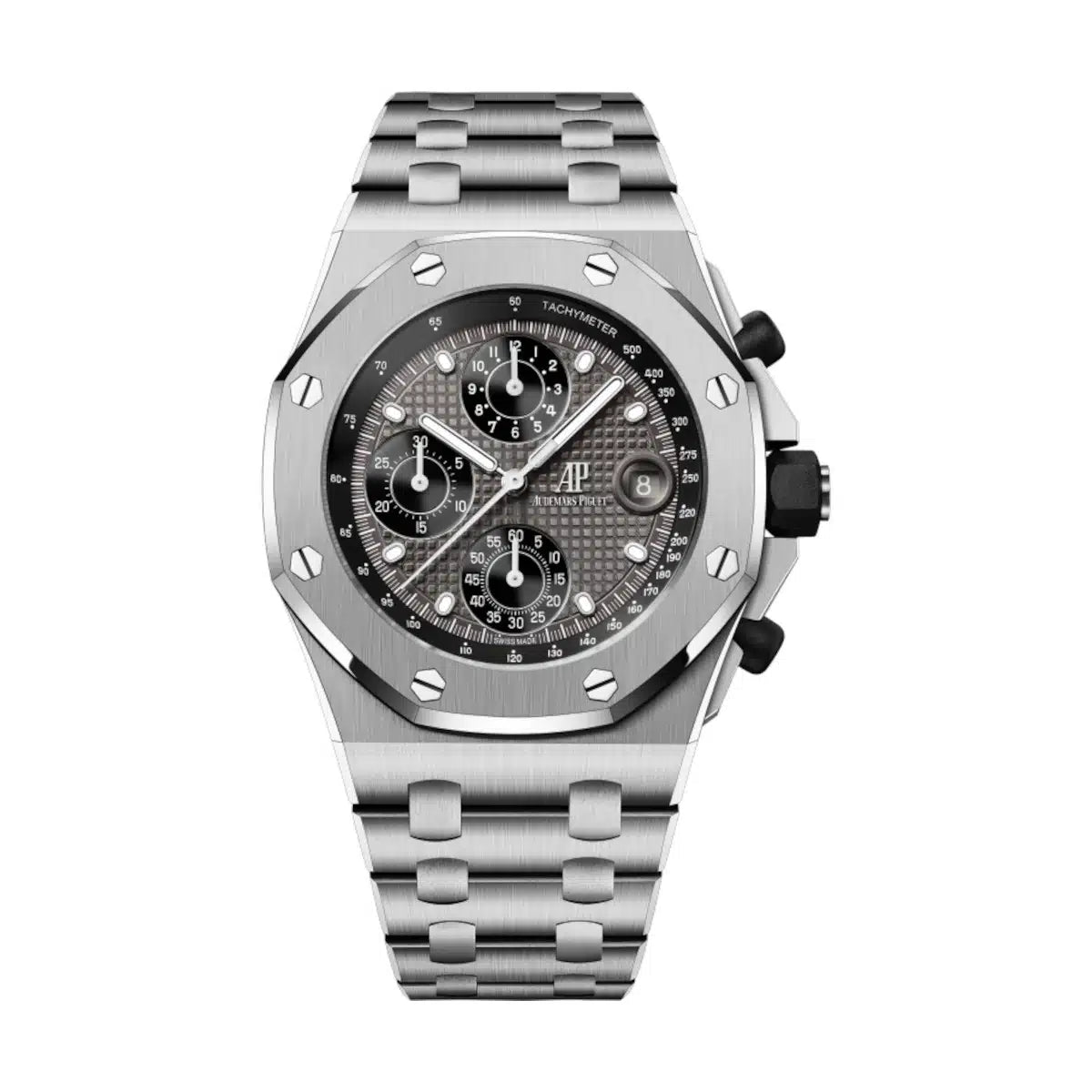 17D198EE-C8F9-173C-9C47-3D7752DB31C3.jpg Audemars Piguet Royal Oak Offshore Grey Dial Titanium Bracelet 42mm 26238TI.OO.2000TI.01 - Image 1