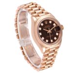 Rolex Lady-Datejust 28mm 279175 Chocolate Diamond-Set Dial President Everose Gold - Image 4