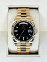 Rolex Yellow Gold President Day Date 40mm Onyx Diamond Dial - 228238 - Image 2